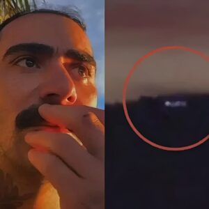 Influenciador observa suposta luz no céu durante gravação em Campo Largo; registro viralizou nas redes sociais.