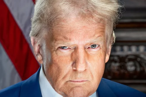 Foto do presidente dos EUA, Donald Trump.