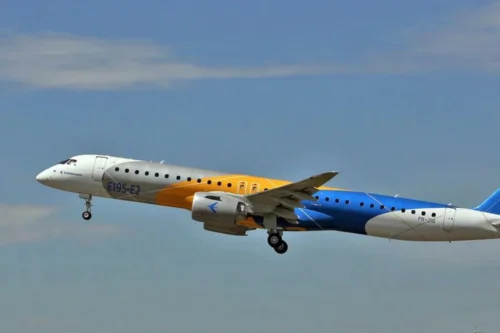 Foto do E195-E2 Embraer.