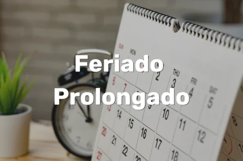 Calendário simbolizando feriado prolongado.