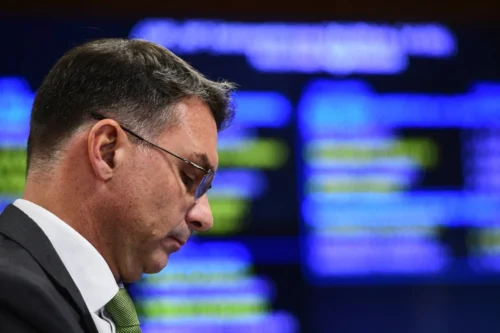 Foto do pré-candidato a presidência Flávio Bolsonaro.