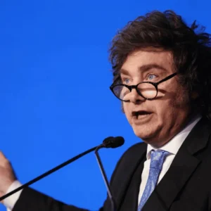 Foto do presidente da Argentina Javier Milei.