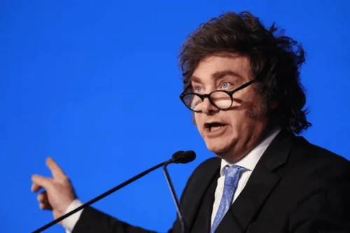 Foto do presidente da Argentina Javier Milei.