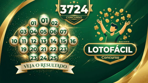 resultado Lotofácil 3724