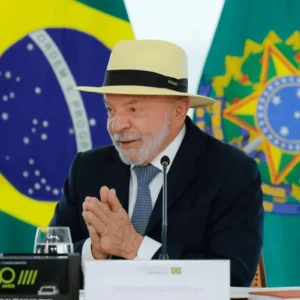 Foto do presidente do Brasil, Luiz Inácio Lula da Silva.