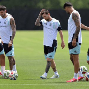 Treino da seleção Argentina durante a Copa do Mundo de 2026.