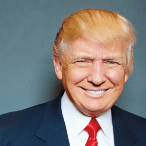 Retrato do presidente Donald Trump.