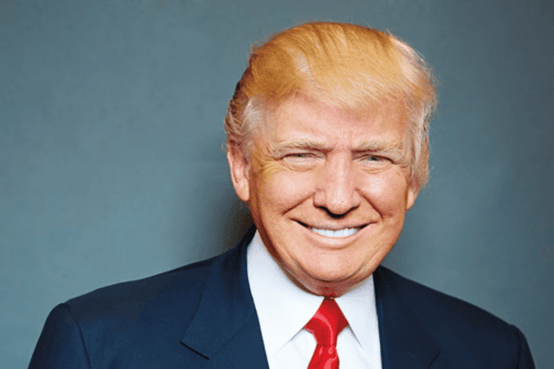 Retrato do presidente Donald Trump.