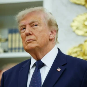 Donald Trump durante pronunciamento sobre política comercial dos Estados Unidos em imagem de arquivo.